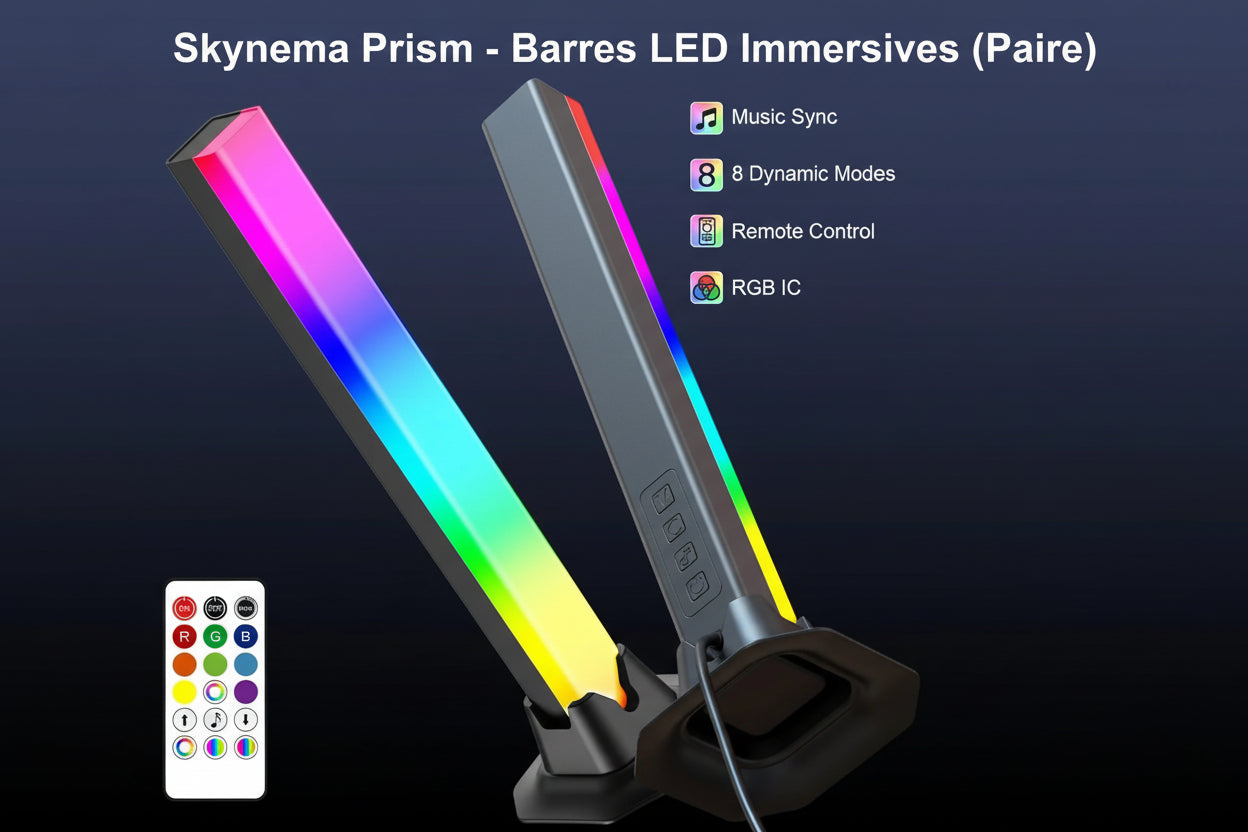 Skynema Prism - Barres LED Immersives (Paire)